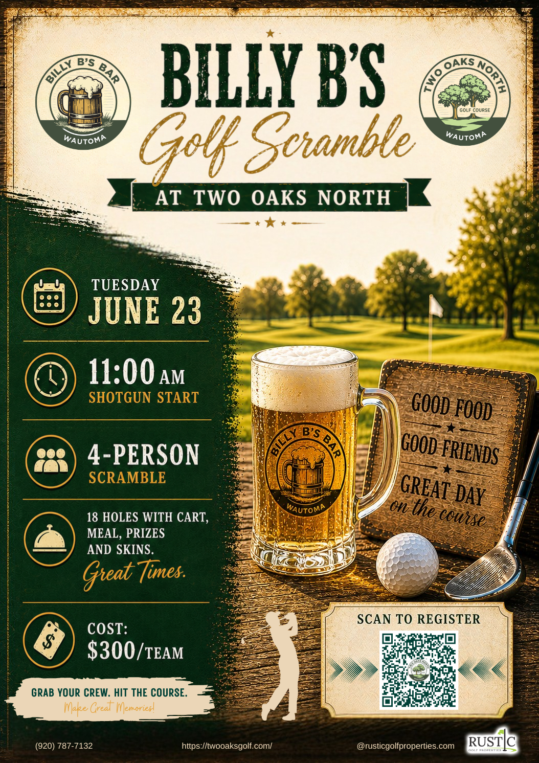 Billy B's Golf Scramble at TON